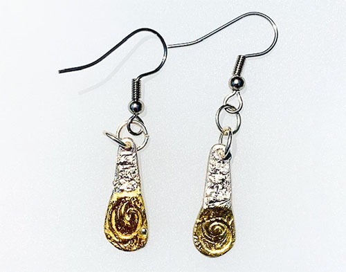 (image for) Silver and Gold Earrings